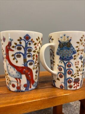 Iittala Taika Mug Set Owl Whimsical Magic Finnish Folklore Porcelain